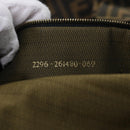 FENDI Zucca Canvas Boston Bag Brown Black Auth yk8493-12