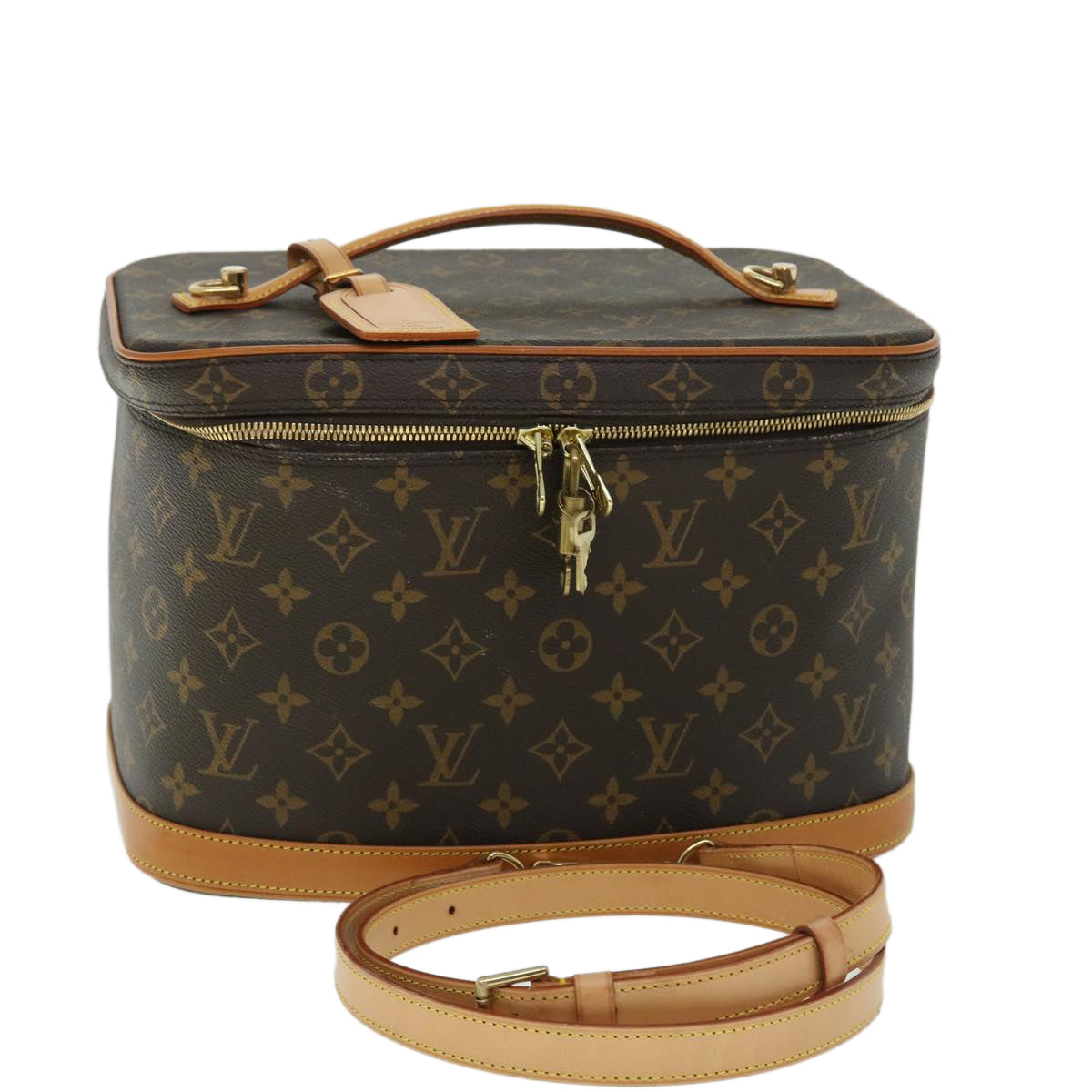 LOUIS VUITTON Monogram Nice Hand Bag 2way M47280 LV Auth yk8495