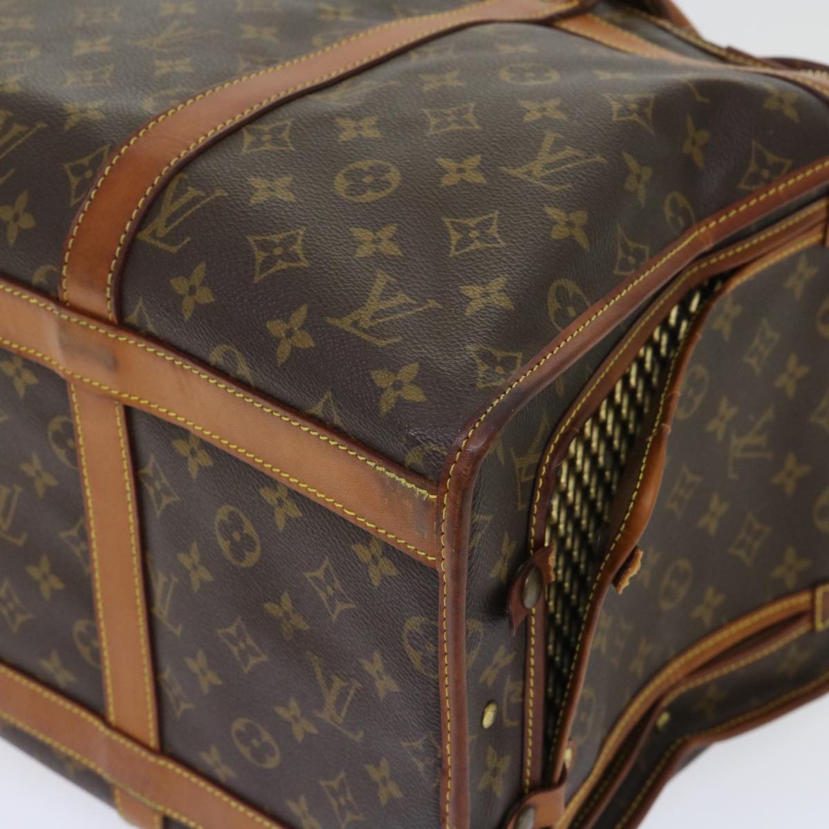 LOUIS VUITTON Monogram Sac Shan 50 Pet Carry M42021 LV Auth yk8496