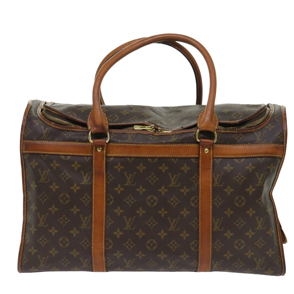 LOUIS VUITTON Monogram Sac Shan 50 Pet Carry M42021 LV Auth yk8496