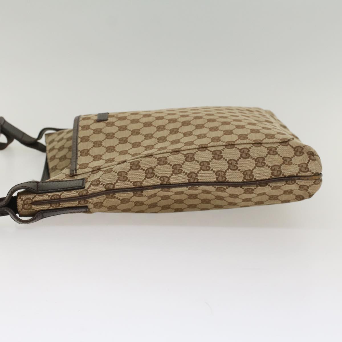 GUCCI GG Canvas Shoulder Bag Beige 122791 Auth yk8575