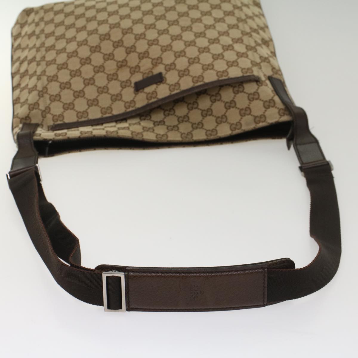 GUCCI GG Canvas Shoulder Bag Beige 122791 Auth yk8575