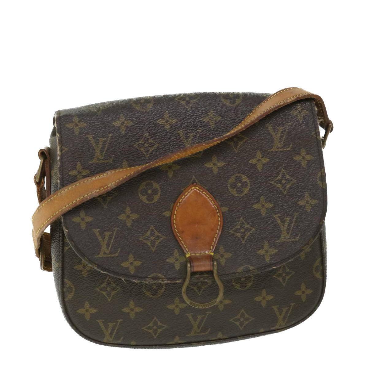 LOUIS VUITTON Monogram Saint Cloud GM Shoulder Bag M51242 LV Auth yk8580