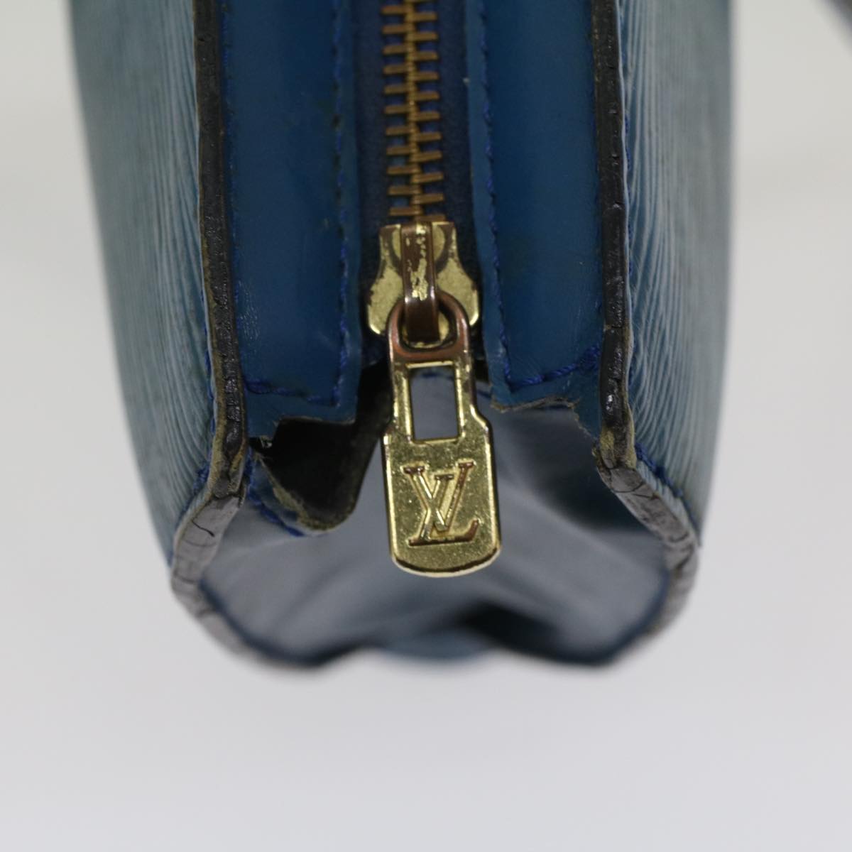 LOUIS VUITTON Epi Saint Jacques Hand Bag Blue M52265 LV Auth yk8601