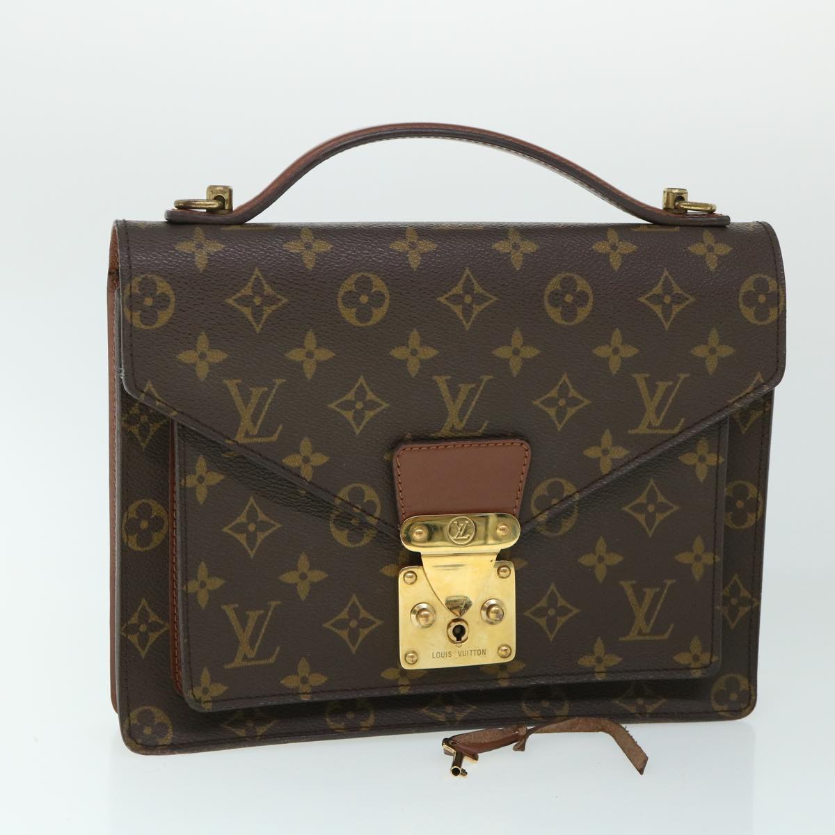 LOUIS VUITTON Monogram Monceau 26 Shoulder Bag 2way M51187 LV Auth yk8622