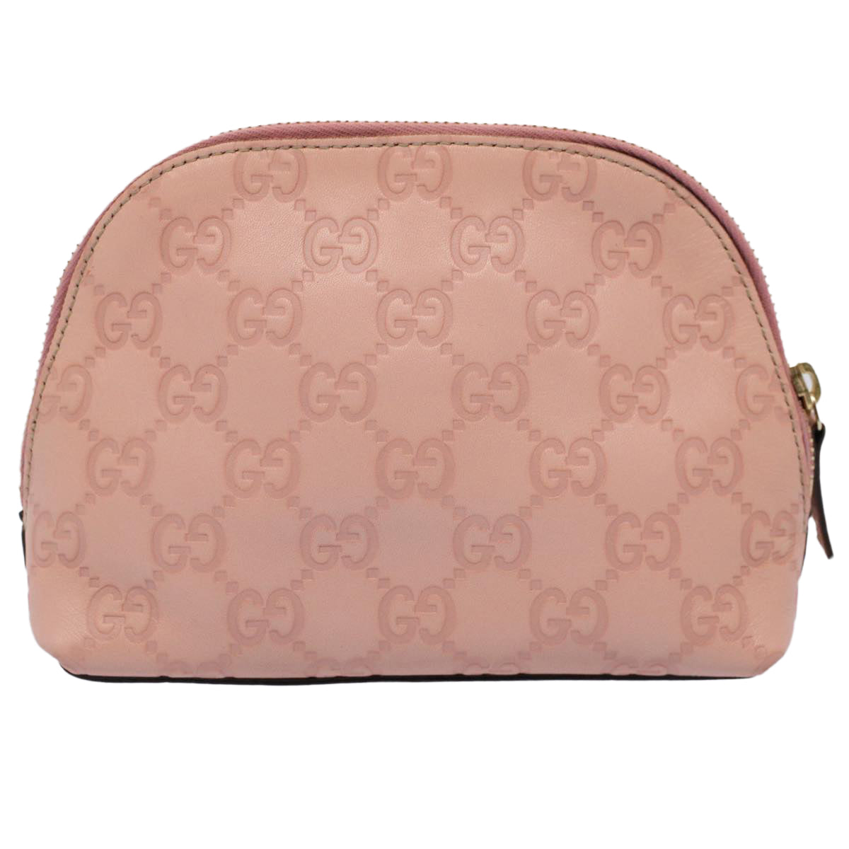 GUCCI GG Canvas Guccissima Pouch Pink 141810 Auth yk8636 - 0