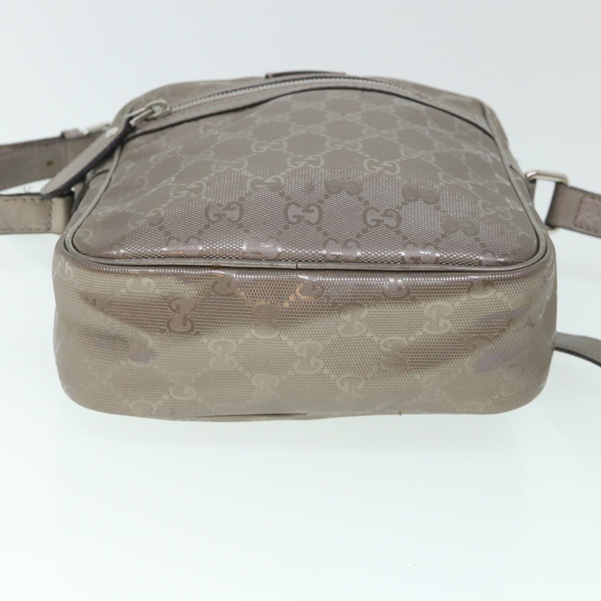 GUCCI GG Canvas Shoulder Bag PVC Leather Brown 233268 Auth yk8653