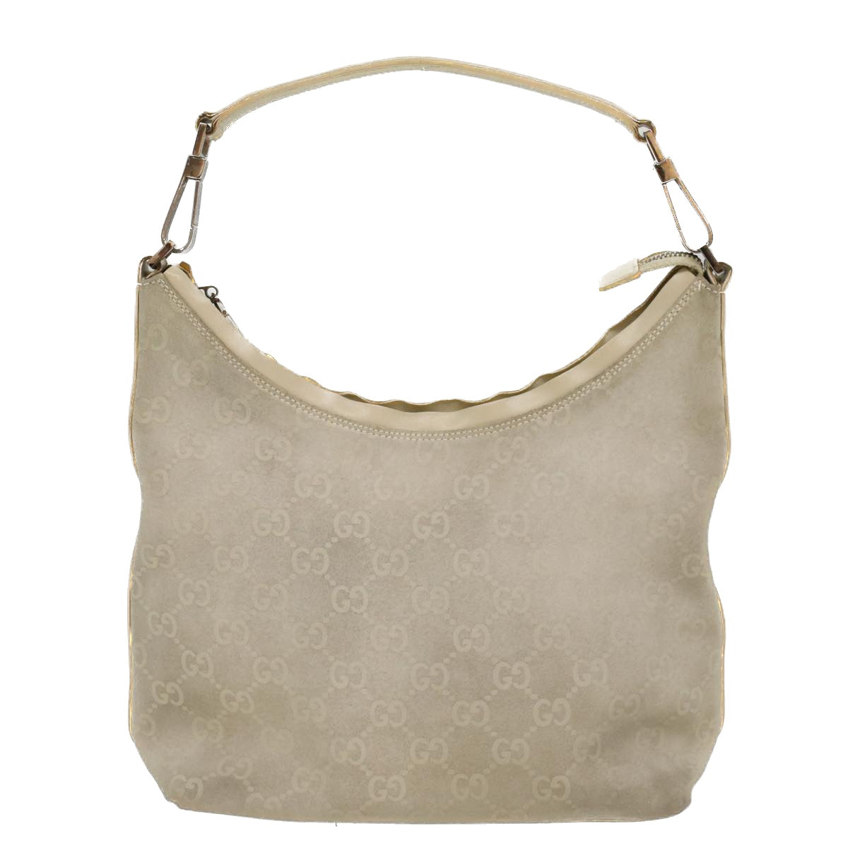 GUCCI GG Canvas Shoulder Bag Gray 000 0602 Auth yk8664