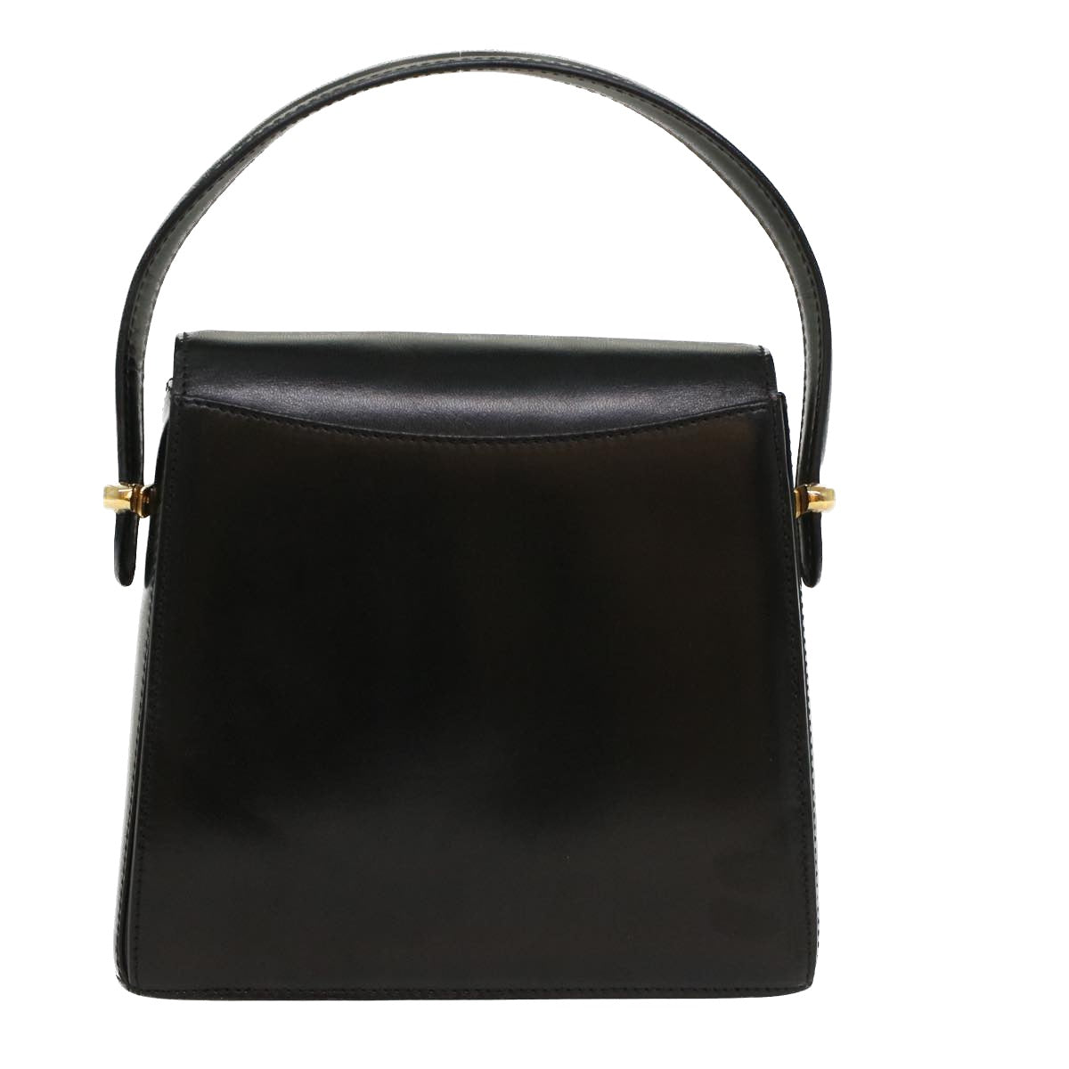 BALLY Hand Bag Leather Black Auth yk8682 - 0