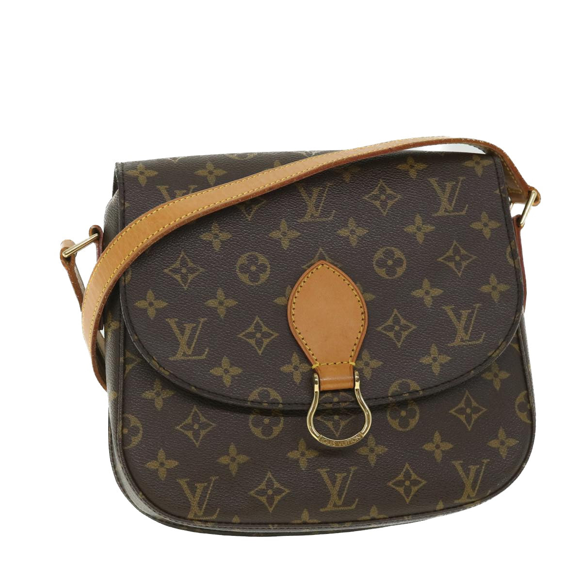 LOUIS VUITTON Monogram Saint Cloud GM Shoulder Bag M51242 LV Auth yk8701