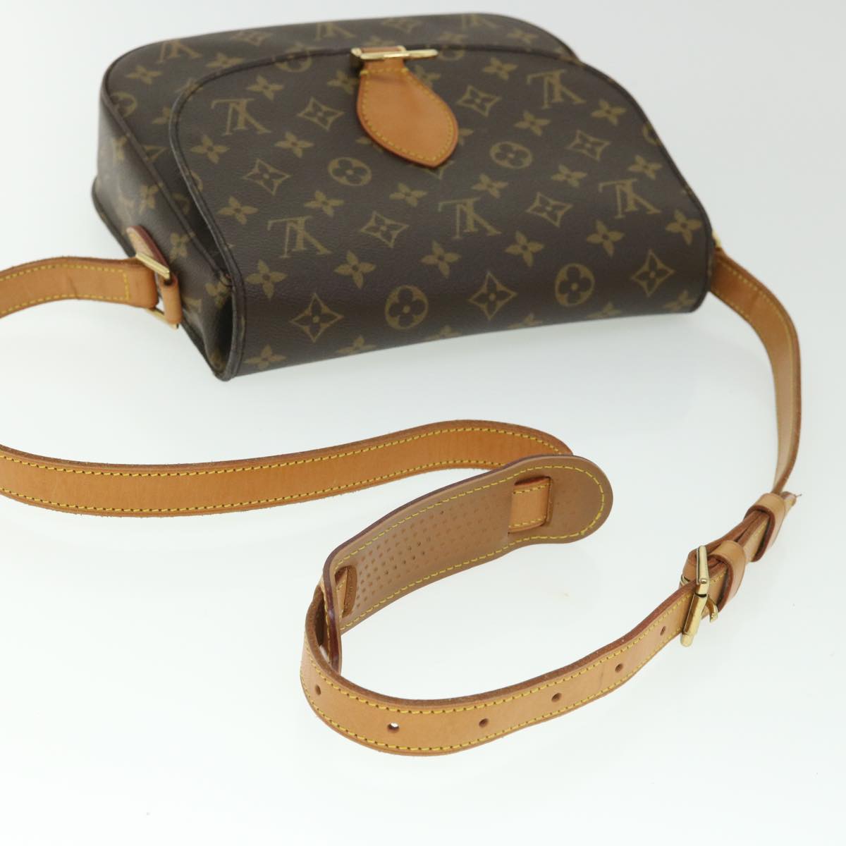 LOUIS VUITTON Monogram Saint Cloud GM Shoulder Bag M51242 LV Auth yk8701