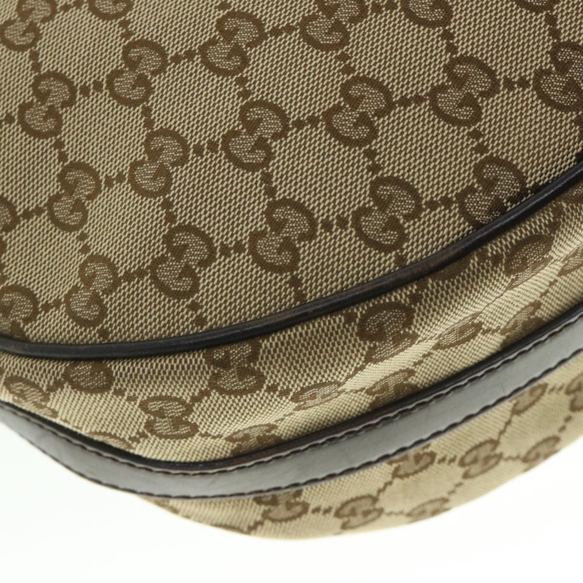 GUCCI GG Canvas Shoulder Bag Beige 232962 Auth yk8702