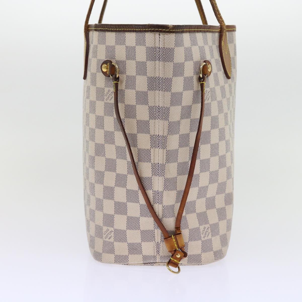 LOUIS VUITTON Damier Azur Neverfull MM Tote Bag N41605 LV Auth yk8704