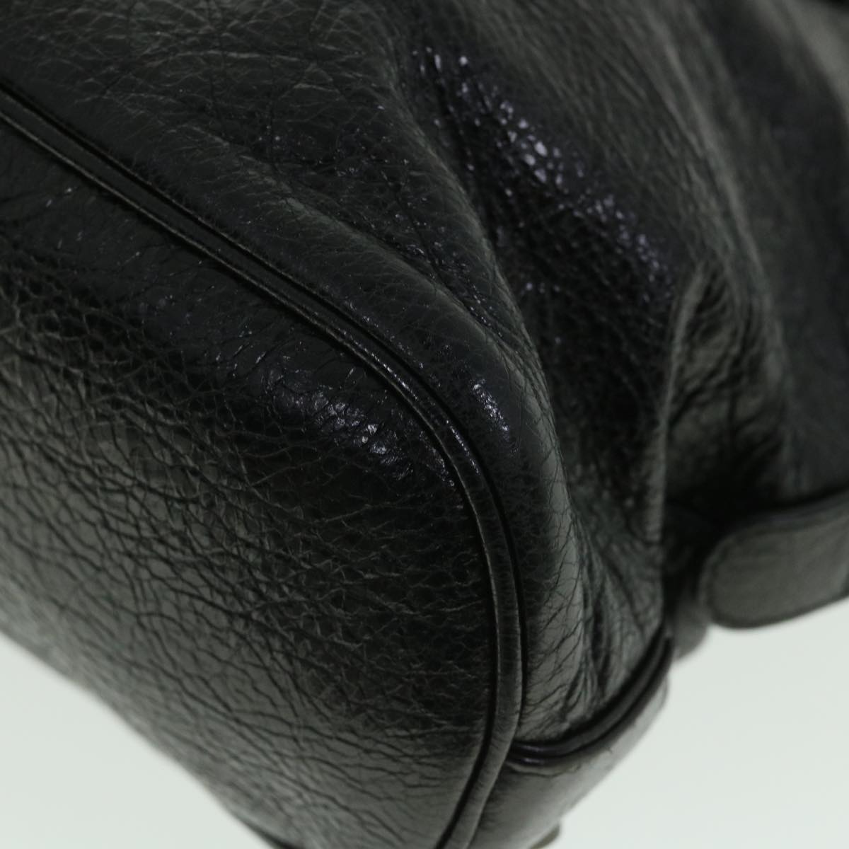 BALENCIAGA Classic Bowling Hand Bag Leather 2way Black 319371 Auth yk8729