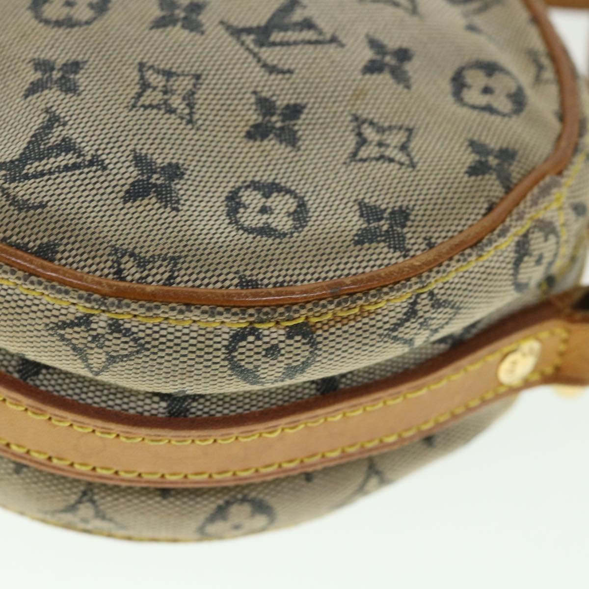 LOUIS VUITTON Monogram Mini Jeanne PM Shoulder Bag Blue M92001 LV Auth yk8730