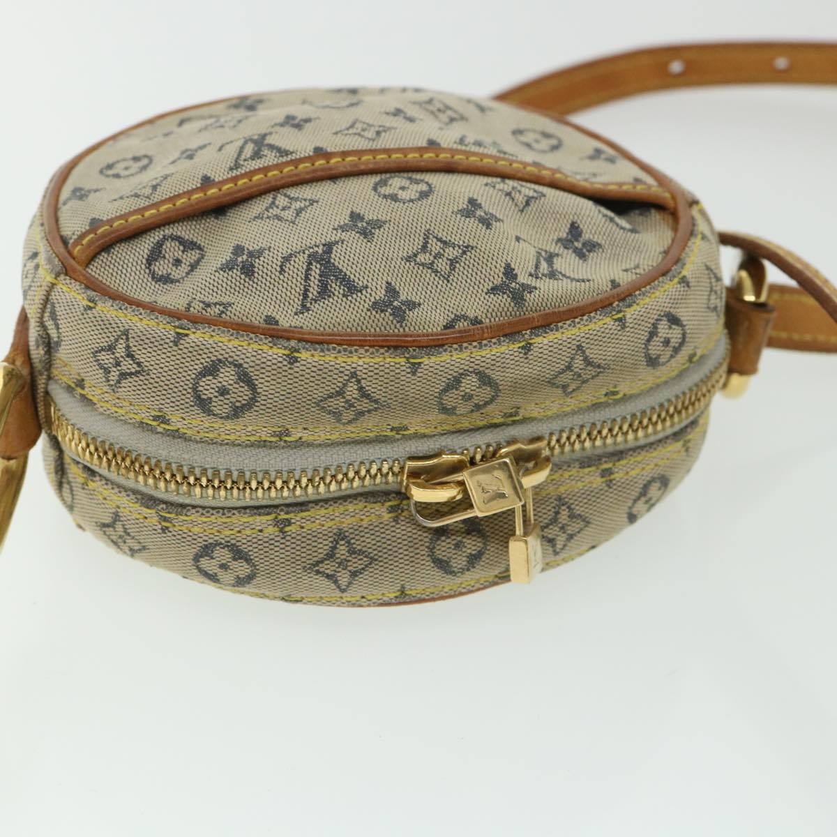 LOUIS VUITTON Monogram Mini Jeanne PM Shoulder Bag Blue M92001 LV Auth yk8730