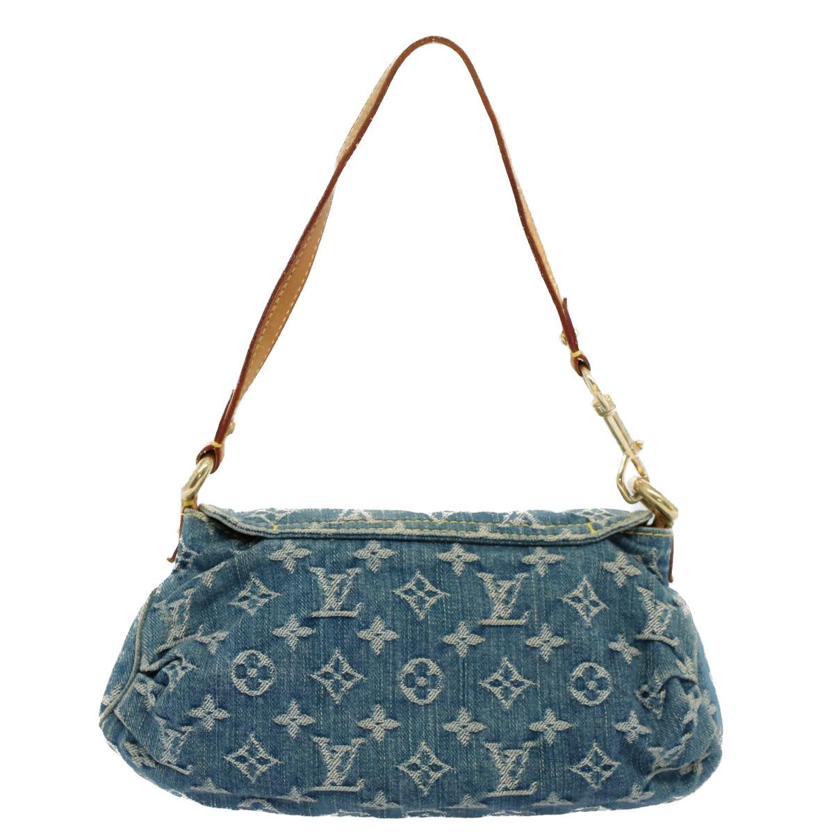 LOUIS VUITTON Monogram Denim Mini Preity Shoulder Bag Blue M95050 Auth yk8735