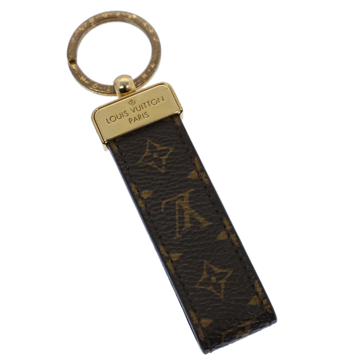 LOUIS VUITTON Monogram Porte Cles Dragonne Key Holder M65221 LV Auth yk8742 - 0