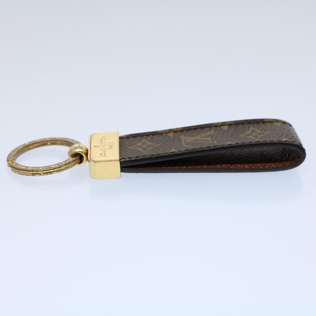 LOUIS VUITTON Monogram Porte Cles Dragonne Key Holder M65221 LV Auth yk8742