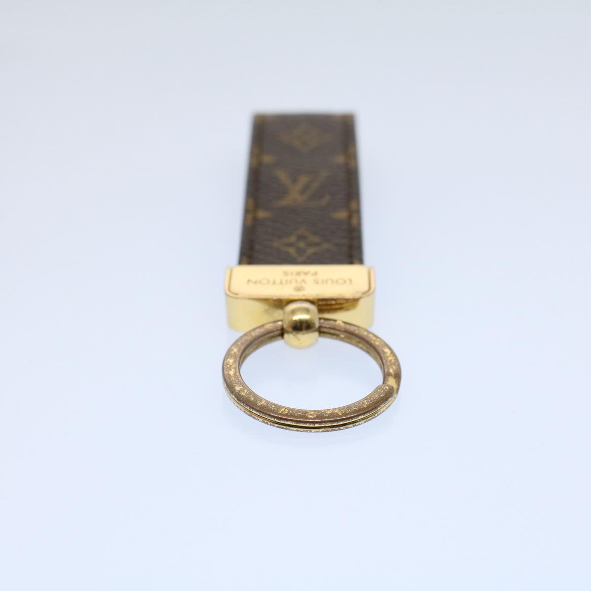 LOUIS VUITTON Monogram Porte Cles Dragonne Key Holder M65221 LV Auth yk8742