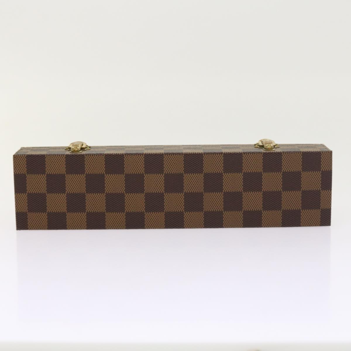 LOUIS VUITTON Damier Ebene Watch Case Trunk LV Auth yk8757A