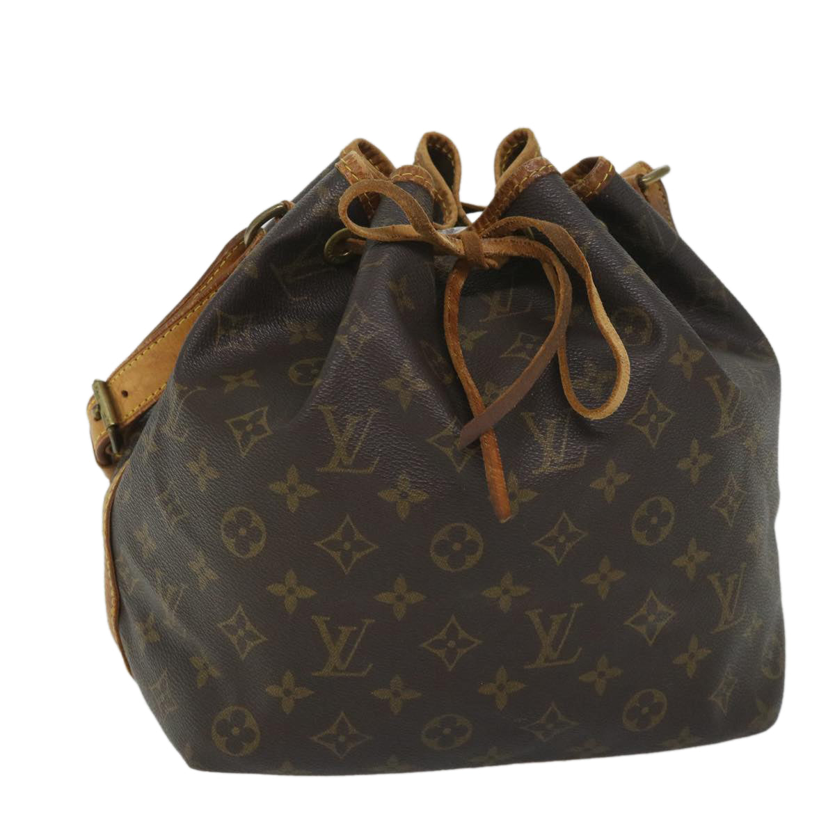 LOUIS VUITTON Monogram Petit Noe Shoulder Bag M42226 LV Auth yk8767