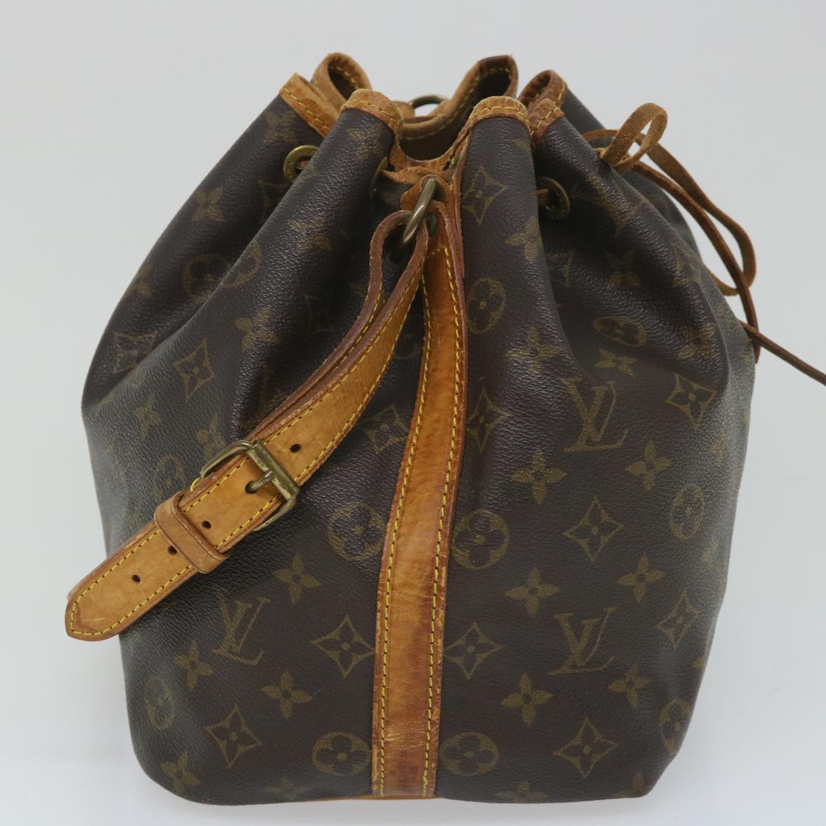 LOUIS VUITTON Monogram Petit Noe Shoulder Bag M42226 LV Auth yk8767