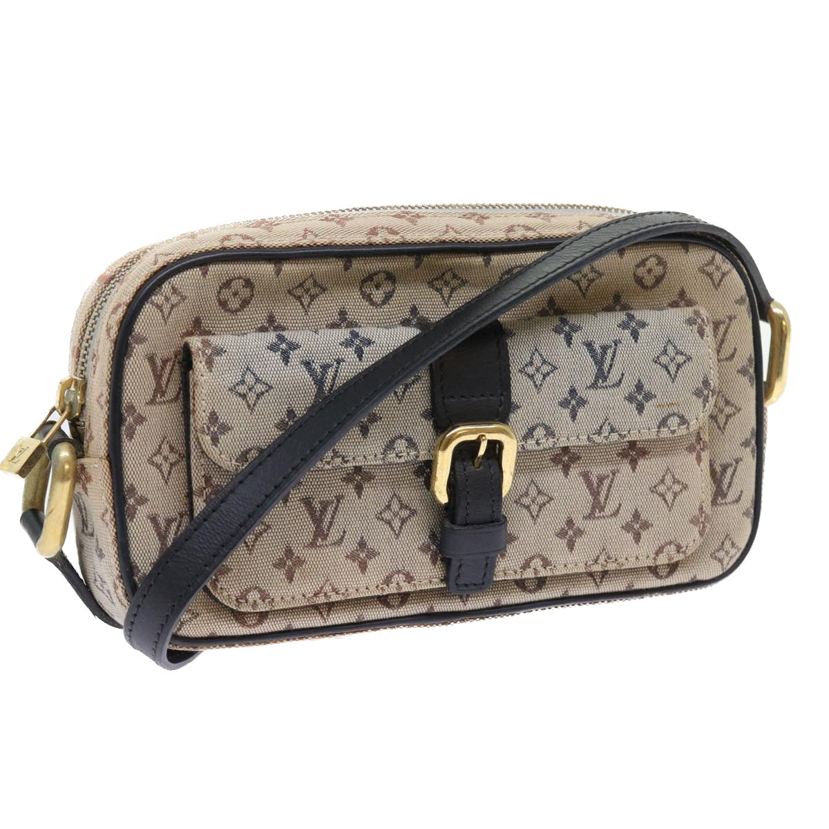 LOUIS VUITTON Monogram Mini Juliet MM Shoulder Bag Blue M92004 LV Auth yk8769