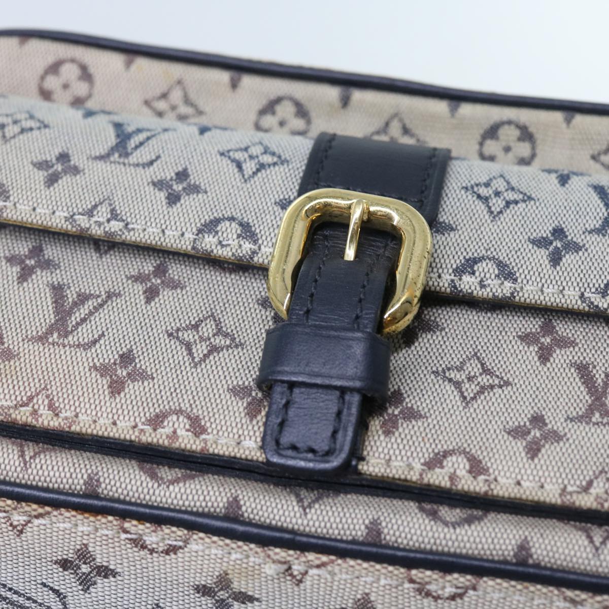 LOUIS VUITTON Monogram Mini Juliet MM Shoulder Bag Blue M92004 LV Auth yk8769