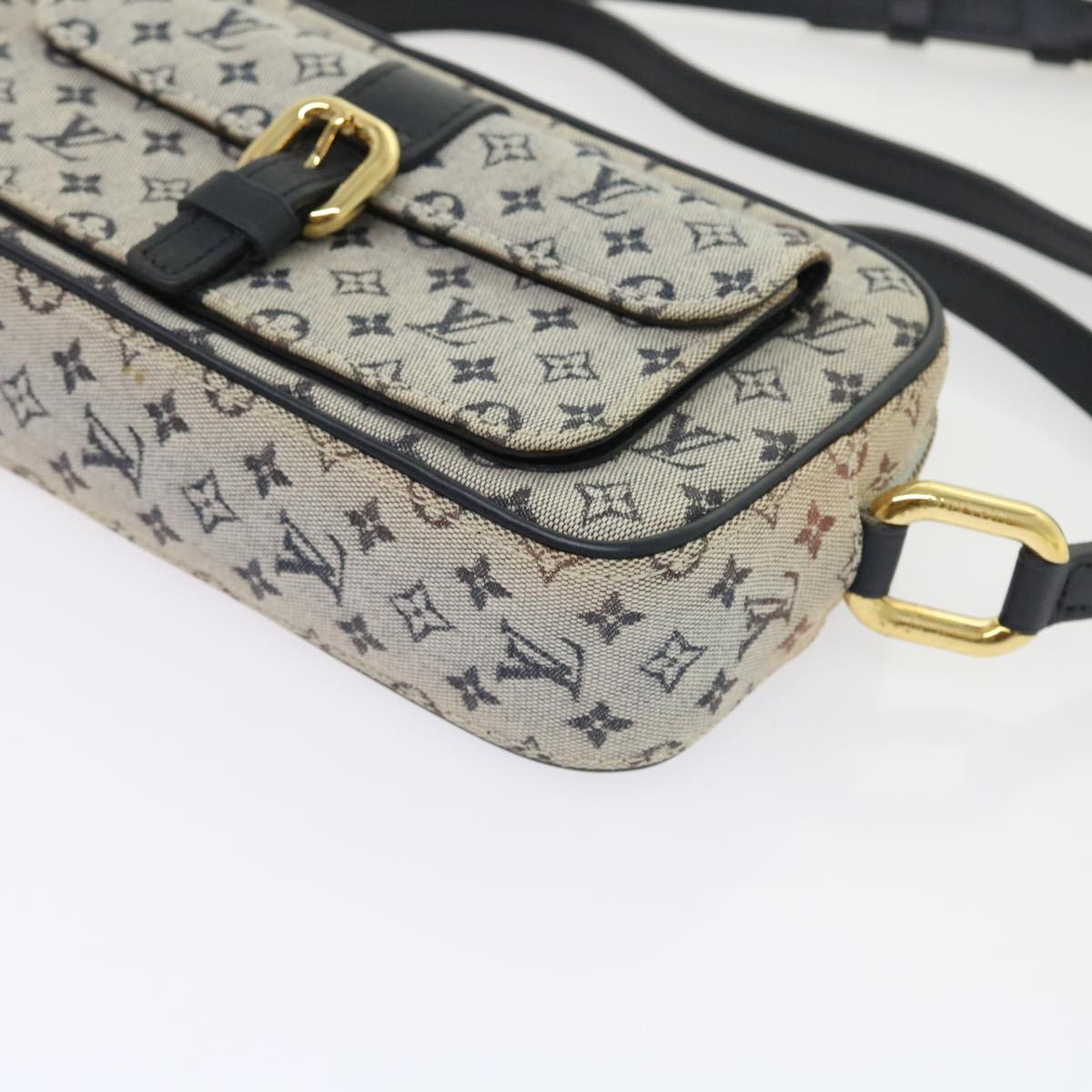 LOUIS VUITTON Monogram Mini Juliet MM Shoulder Bag Blue M92004 LV Auth yk8790