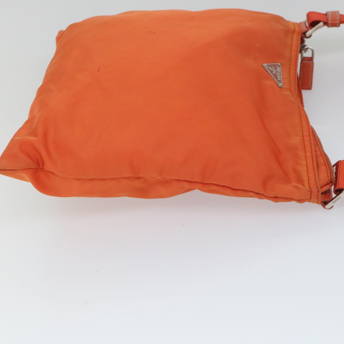 PRADA Shoulder Bag Nylon Orange Auth yk8807