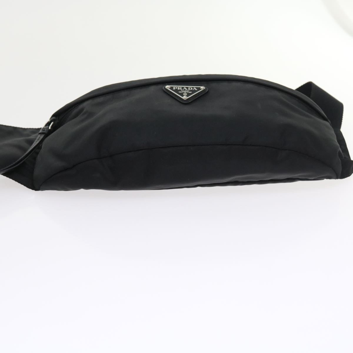 PRADA Waist bag Nylon Black Auth yk8816