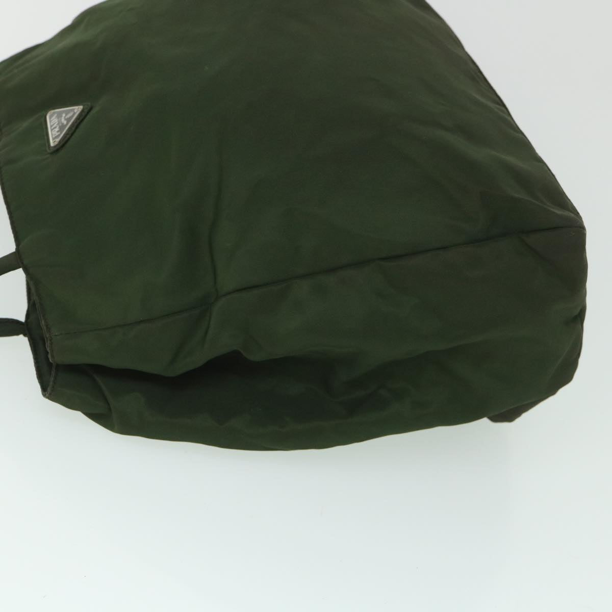 PRADA Hand Bag Nylon Khaki Auth yk8818