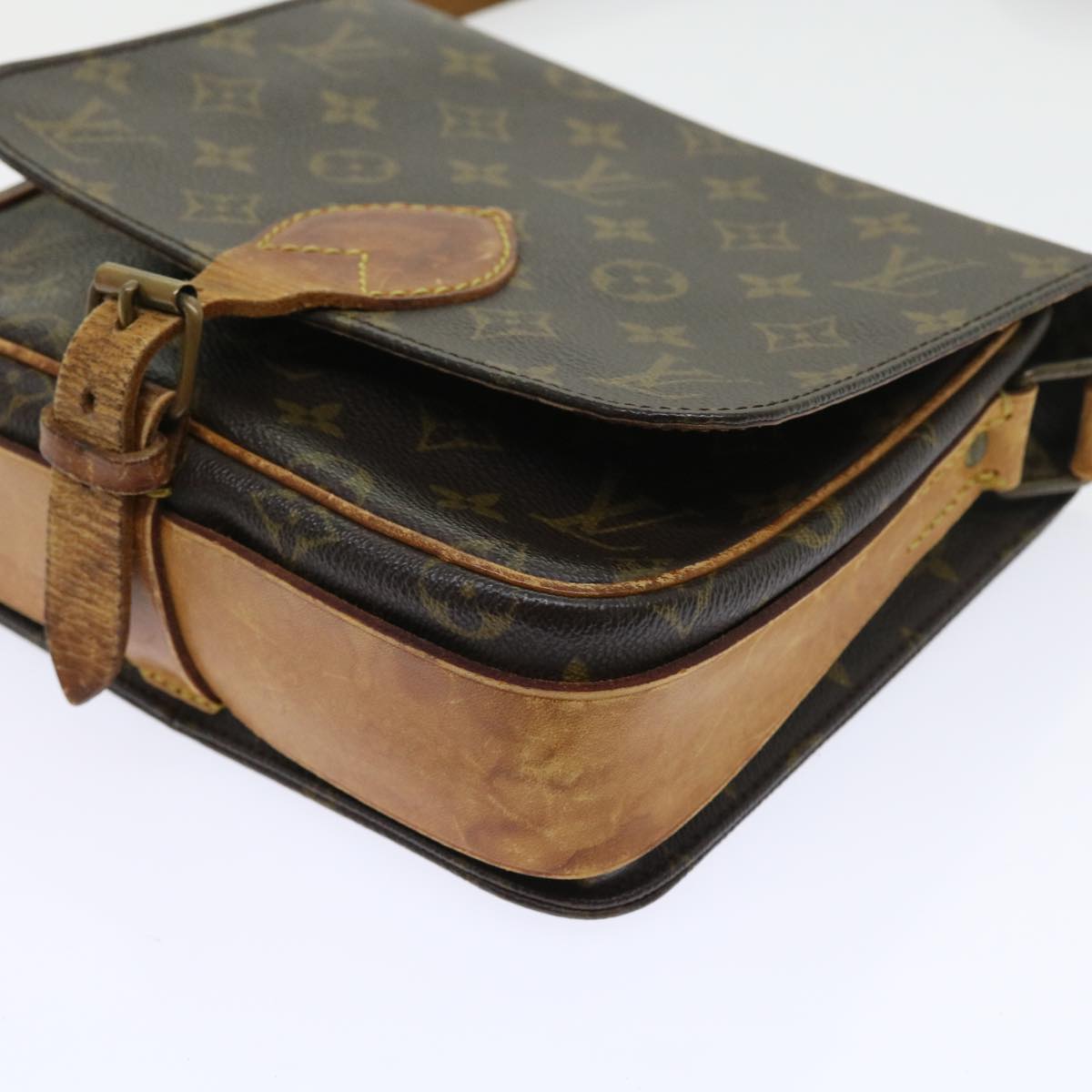 LOUIS VUITTON Monogram Cartouchiere MM Shoulder Bag M51253 LV Auth yk8832