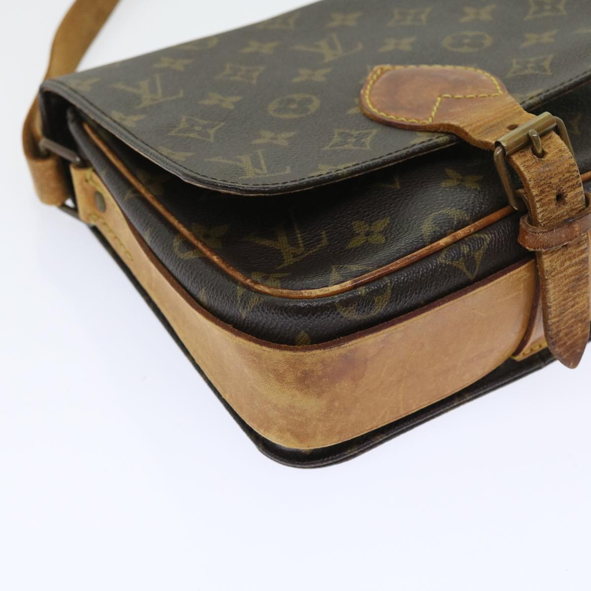 LOUIS VUITTON Monogram Cartouchiere MM Shoulder Bag M51253 LV Auth yk8832