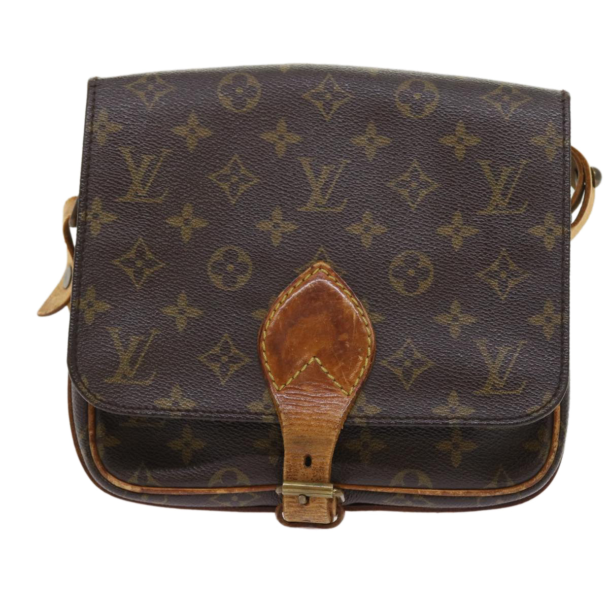 LOUIS VUITTON Monogram Cartouchiere MM Shoulder Bag M51253 LV Auth yk8832