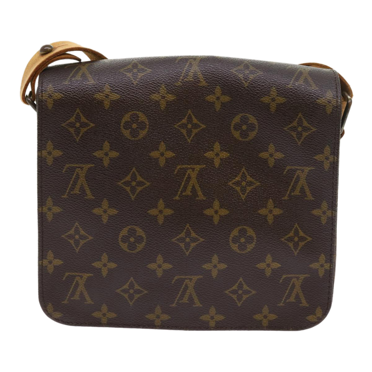 LOUIS VUITTON Monogram Cartouchiere MM Shoulder Bag M51253 LV Auth yk8832