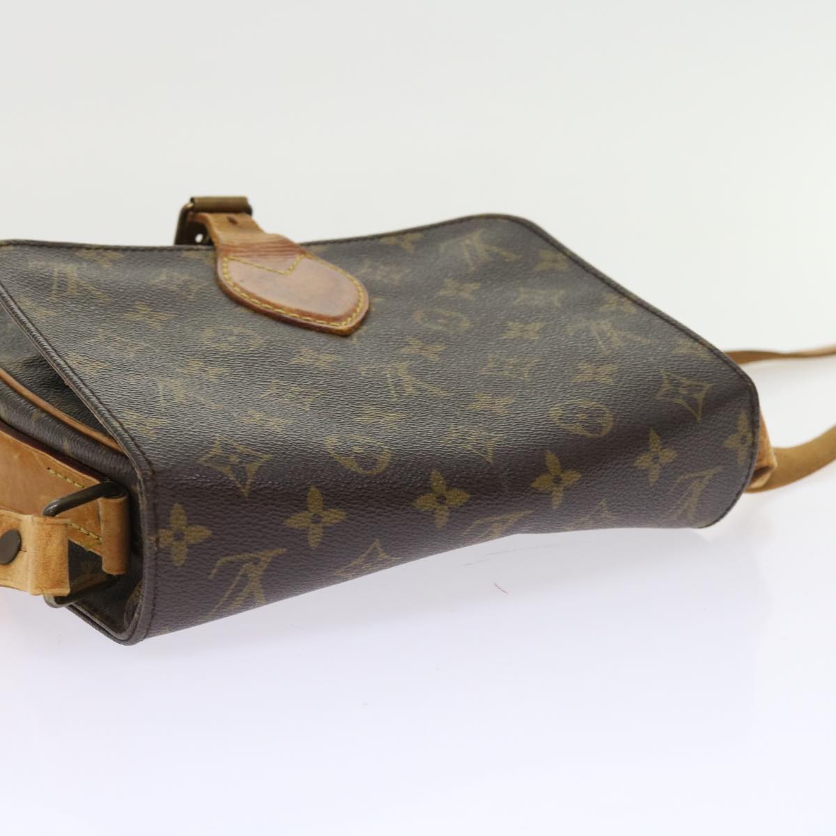 LOUIS VUITTON Monogram Cartouchiere MM Shoulder Bag M51253 LV Auth yk8832