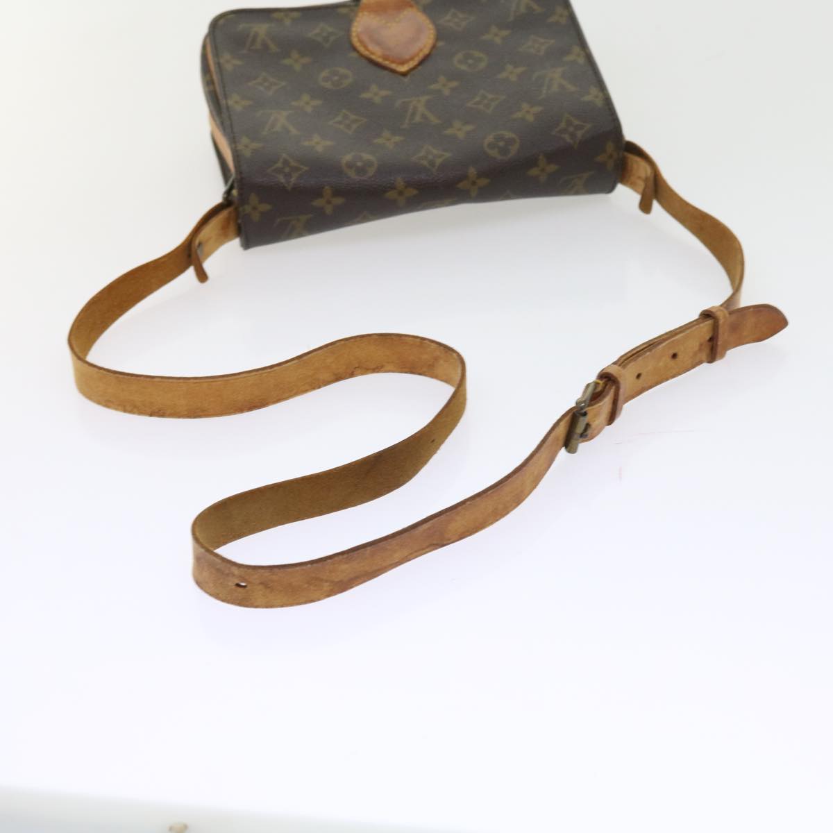 LOUIS VUITTON Monogram Cartouchiere MM Shoulder Bag M51253 LV Auth yk8832