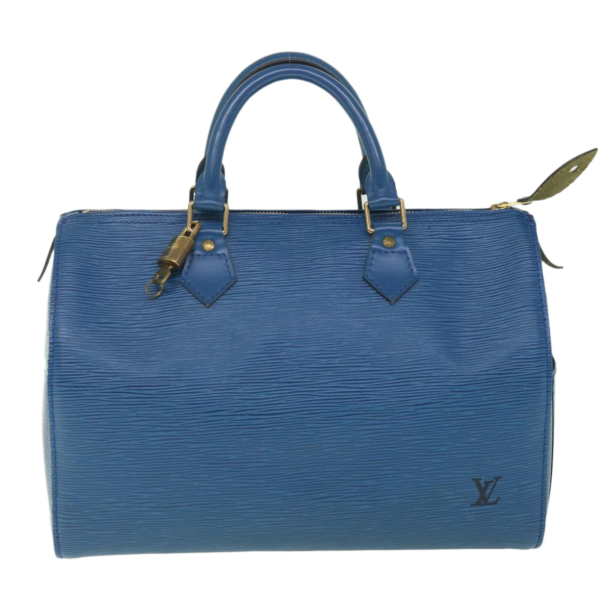 LOUIS VUITTON Epi Speedy 30 Hand Bag Toledo Blue M43005 LV Auth yk8856