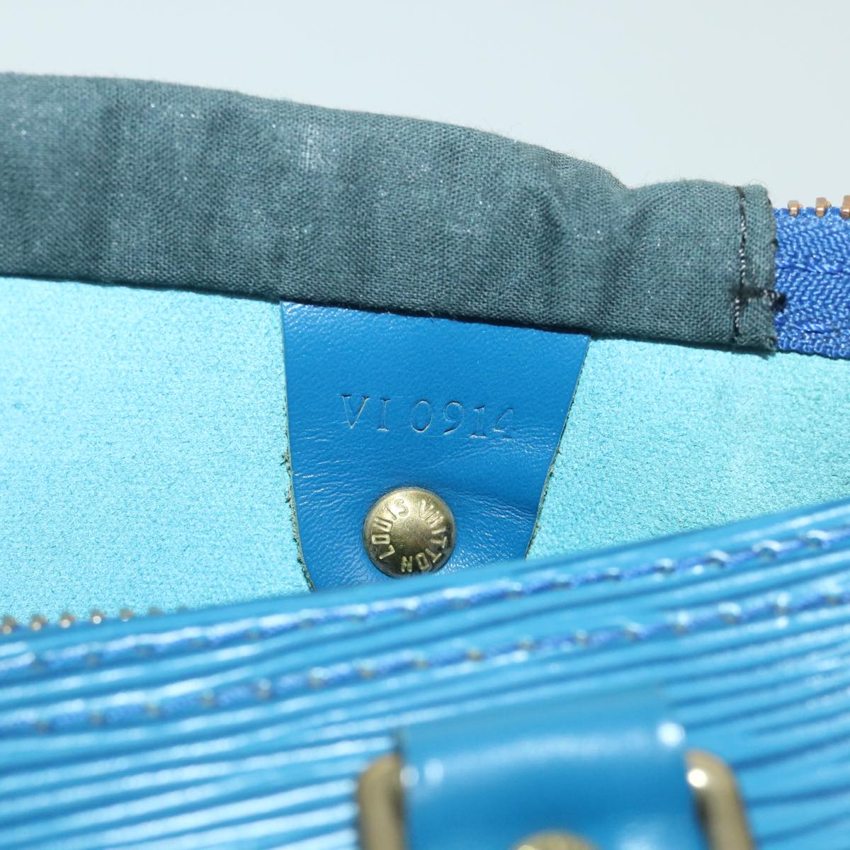 LOUIS VUITTON Epi Speedy 30 Hand Bag Toledo Blue M43005 LV Auth yk8856