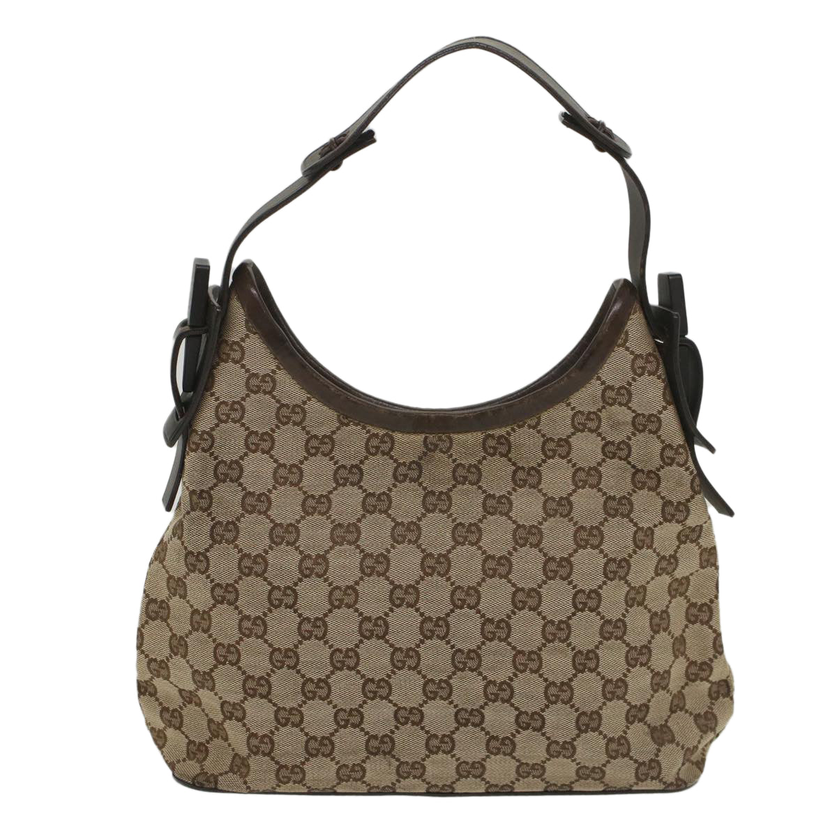 GUCCI GG Canvas Shoulder Bag Beige 107752 Auth yk8859 - 0