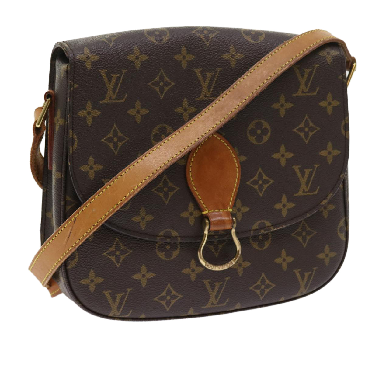 LOUIS VUITTON Monogram Saint Cloud GM Shoulder Bag M51242 LV Auth yk8877