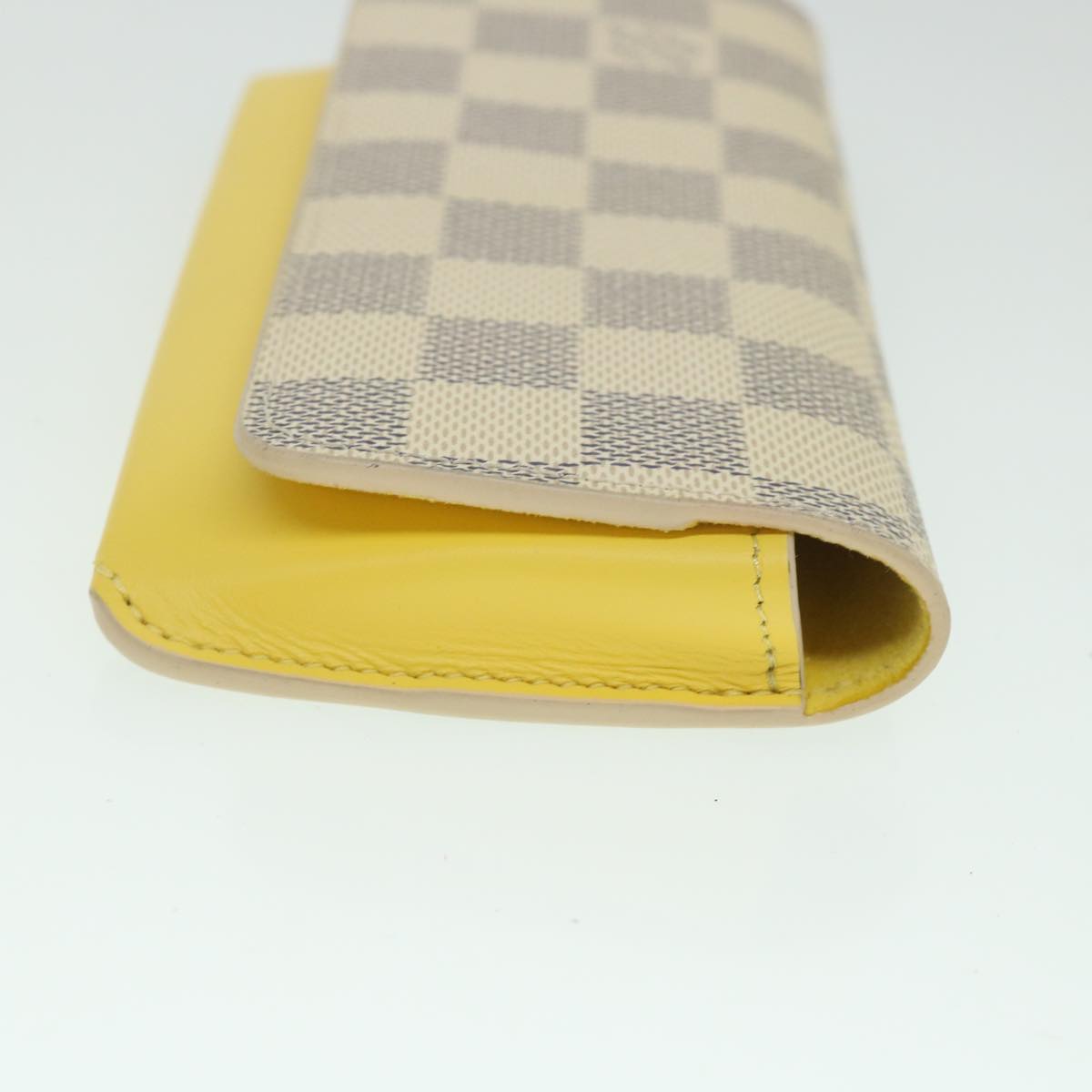 LOUIS VUITTON Damier Azur Etui Lunette Woody Glasses Case GI0388 LV Auth yk8892