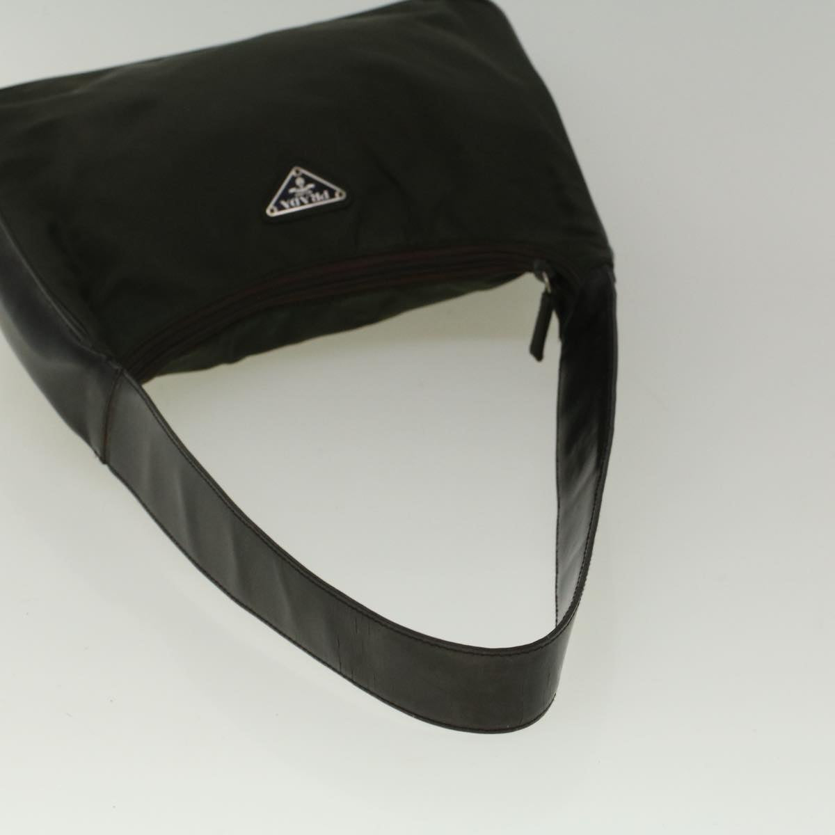 PRADA Shoulder Bag Nylon Khaki Auth yk8901