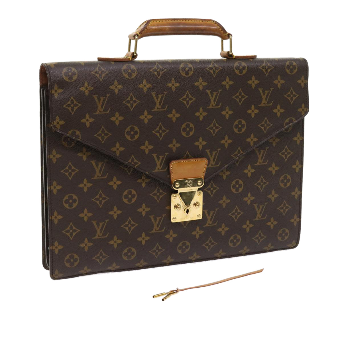 LOUIS VUITTON Monogram Serviette Conseiller Briefcase M53331 LV Auth yk8911