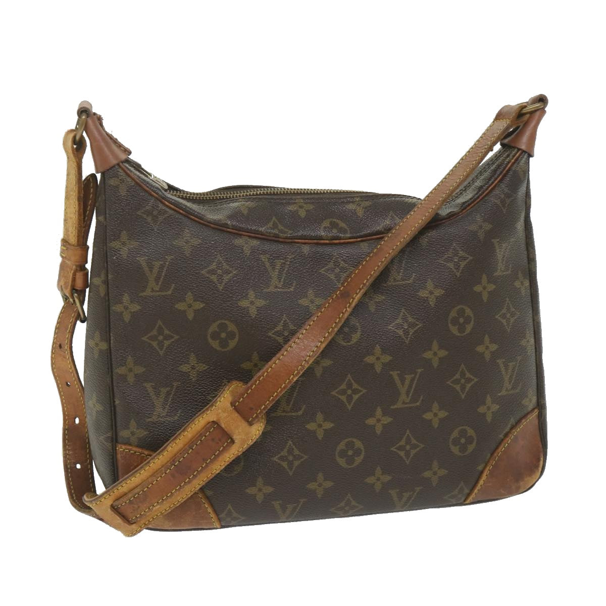 LOUIS VUITTON Monogram Boulogne 30 Shoulder Bag M51265 LV Auth yk8929