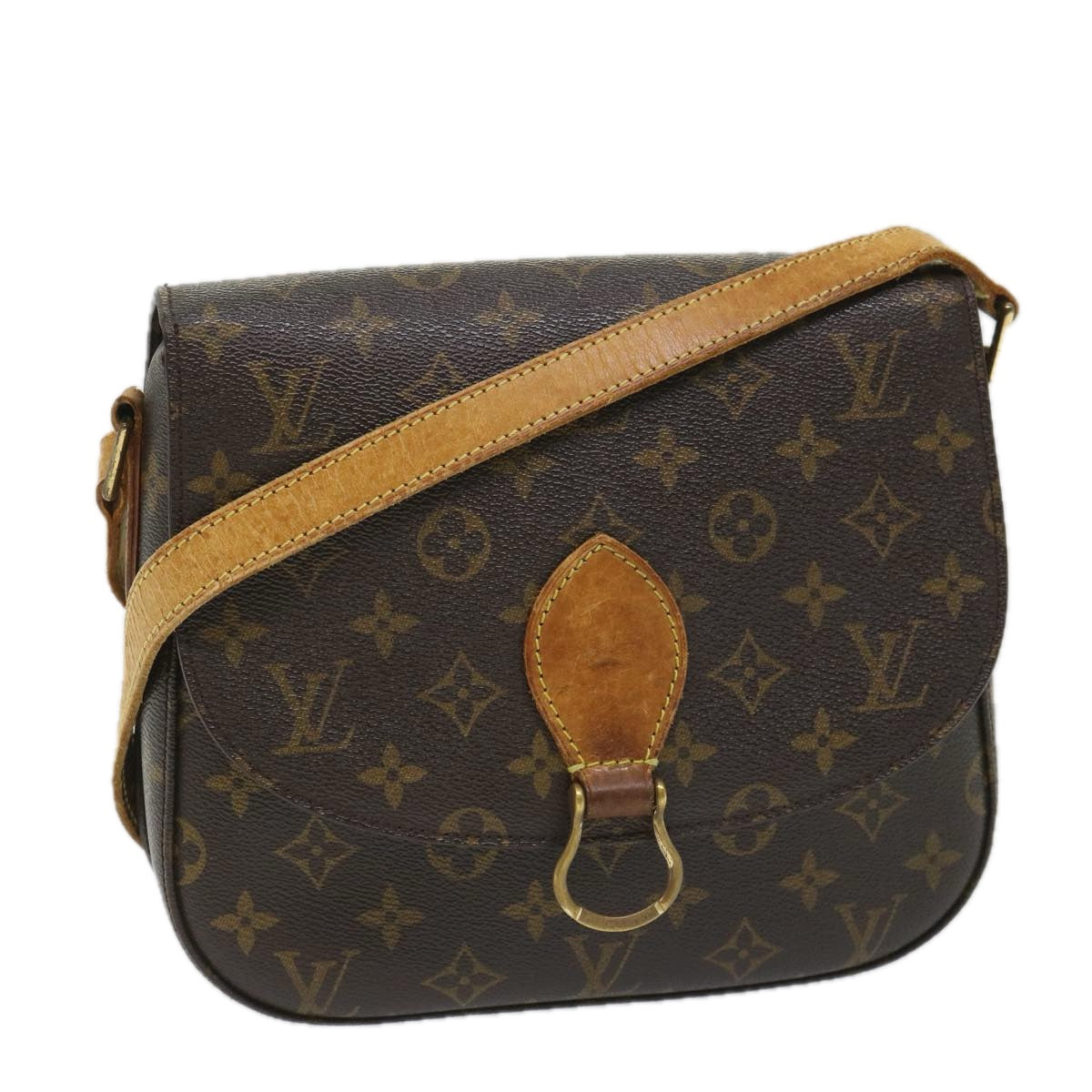 LOUIS VUITTON Monogram Saint Cloud GM Shoulder Bag M51242 LV Auth yk8938