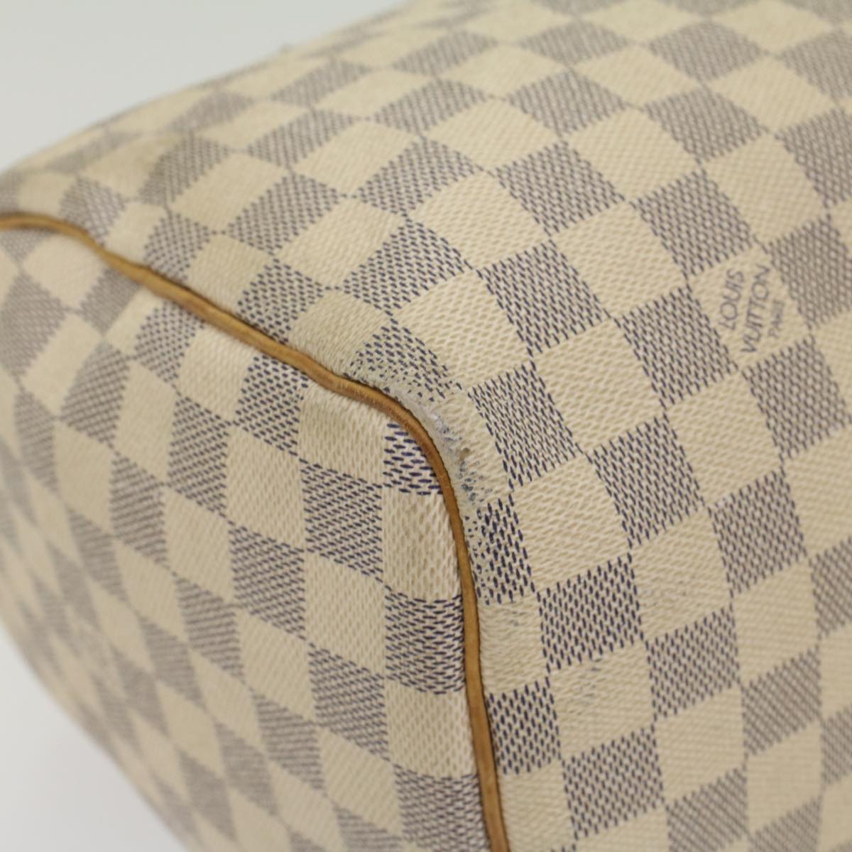 LOUIS VUITTON Damier Azur Speedy 30 Hand Bag N41533 LV Auth yk8965