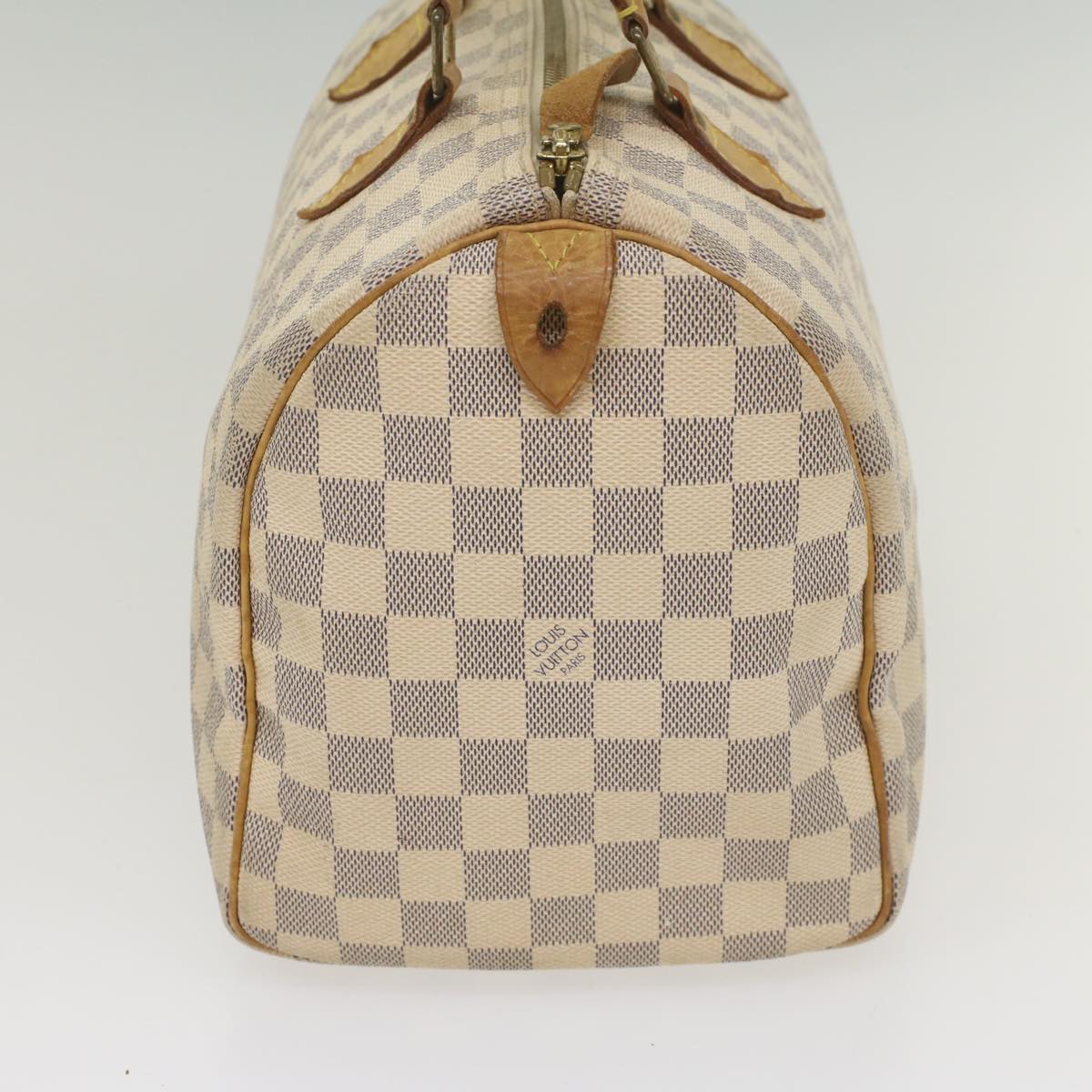 LOUIS VUITTON Damier Azur Speedy 30 Hand Bag N41533 LV Auth yk8965